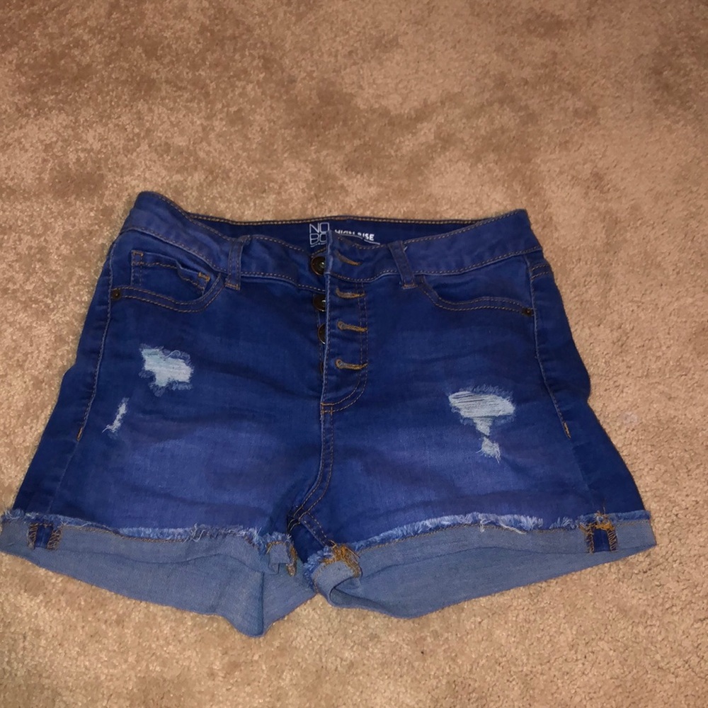 High Rise Jean Shorts